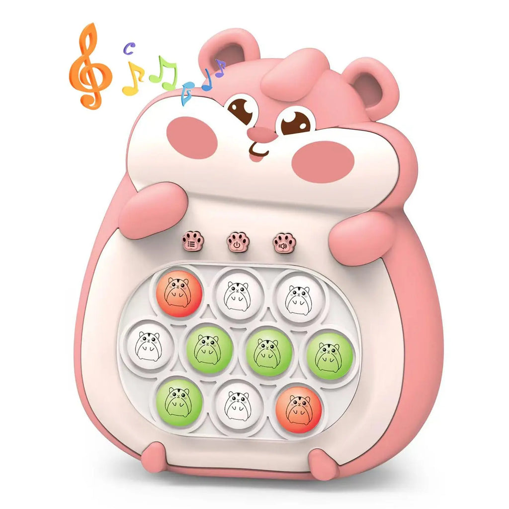 PEMBE MÜZİKLİ SEVİMLİ HAMSTER POP OYUNCAK