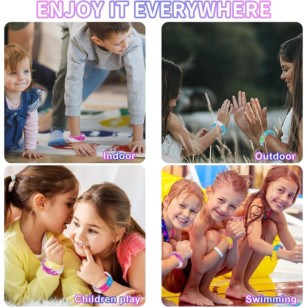 POPİT RENKLİ BİLEKLİK SETİ (24/72 ADET)